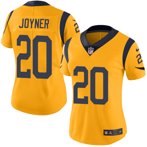 Women's Limited Lamarcus Joyner Nike Jersey Gold - #20 Rush NFL Los Angeles Rams